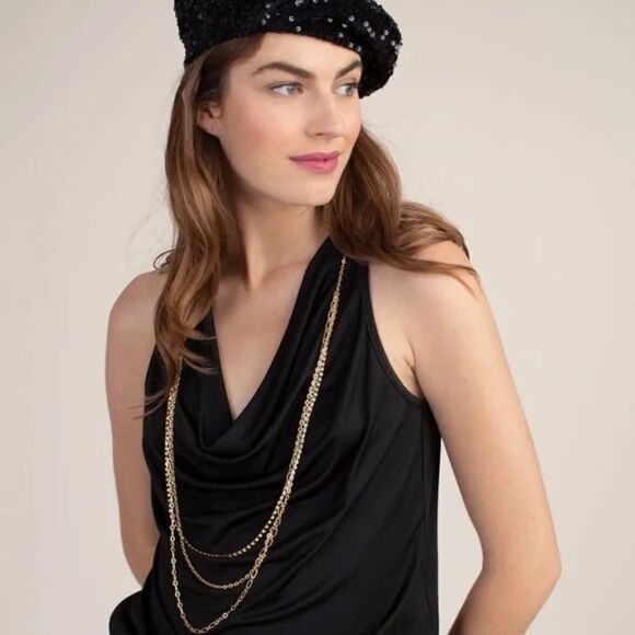 NWT TRINA TURK VANDA SULTRY SLEEVELESS TOP SIZE M - Picture 2 of 7